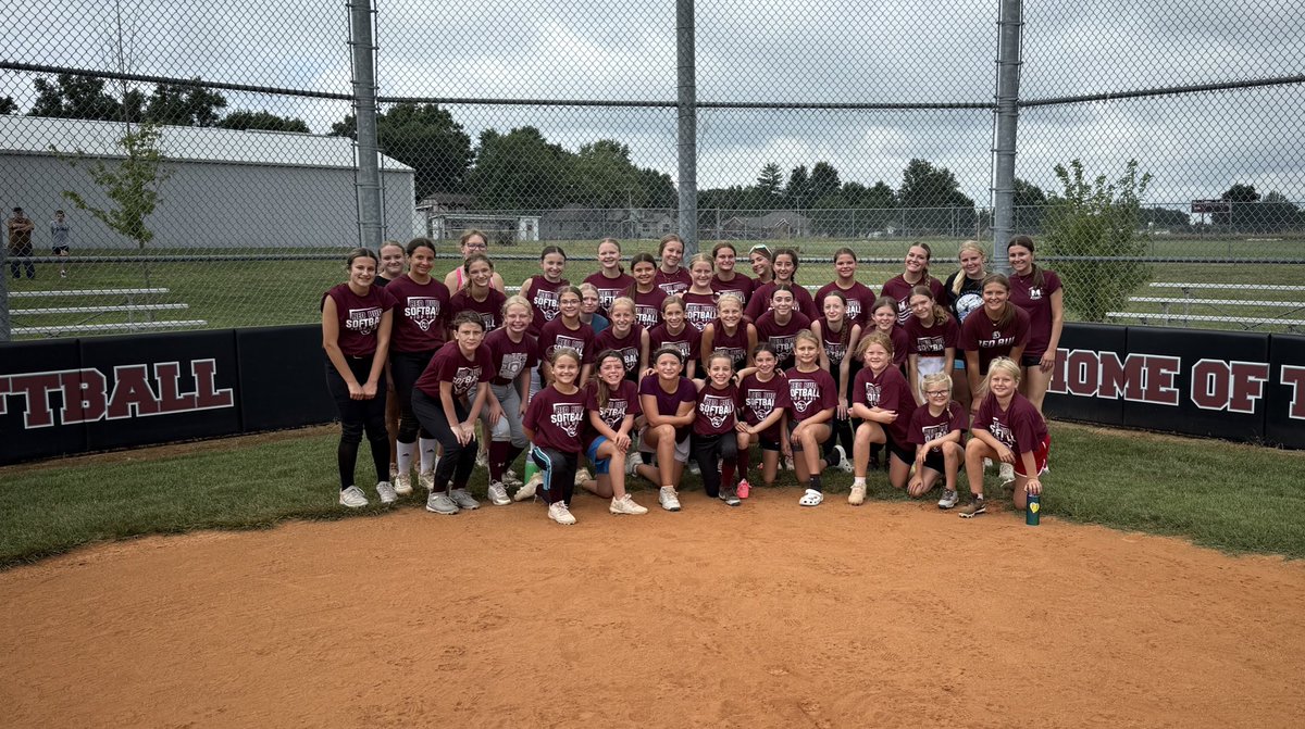Wrapped up a great 2 days of camp with our future Musketeers! Great job by everyone and thanks to the high school girls who came out to help! 6-8th graders start tryouts Monday 9-11am at the RBES field!