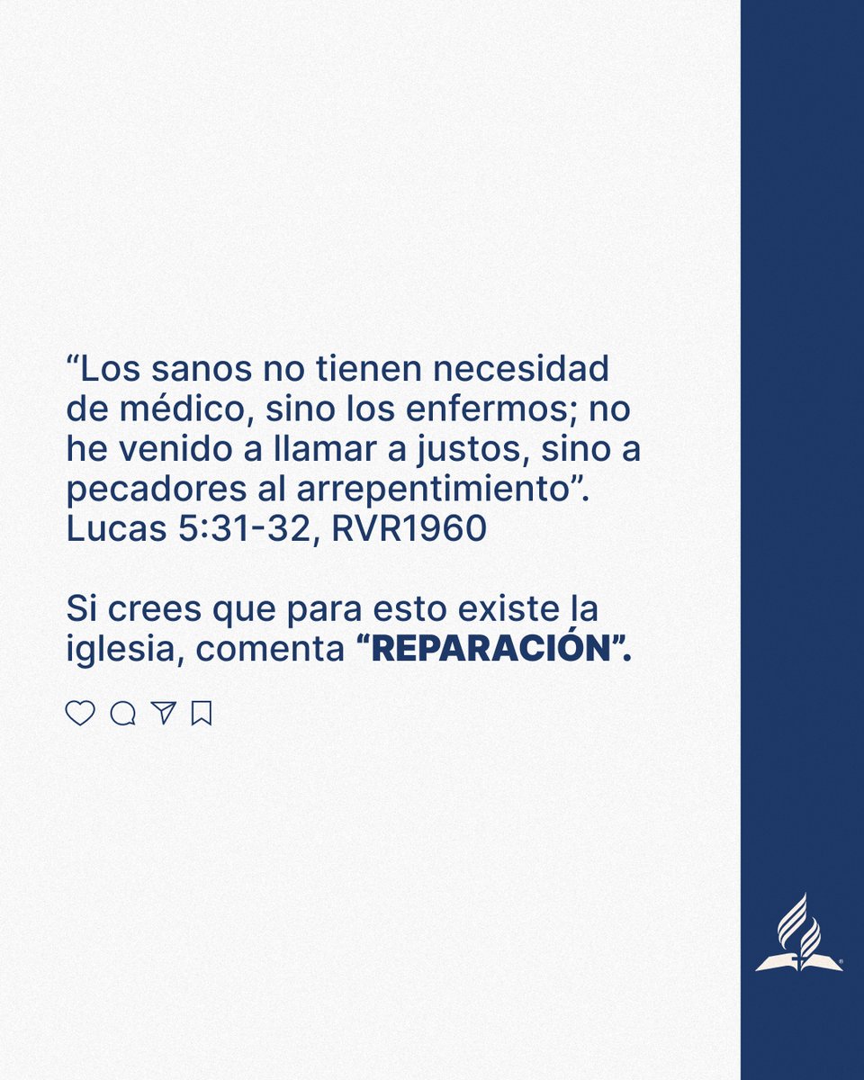 ⛪ La iglesia no fue diseñada para ser un lugar donde fingimos que todo está bien, pero esto ocurre con frecuencia.

👉Nunca fue pensada como una vitrina de perfección, sino como un espacio de sanidad, crecimiento y transformación verdadera.
Si crees esto, comenta “REPARACIÓN”.
