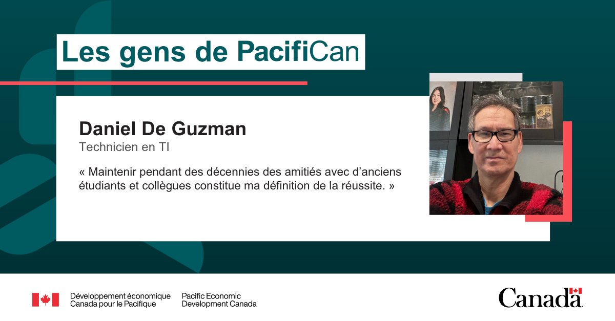 Rencontrez Daniel!  

Notre gourou des TI a une vaste expérience et une passion pour le travail d’équipe. Il aide PacifiCan à rester à la pointe des tech. et à offrir le meilleur aux Britanno-Colombiens.  

En savoir plus sur ce génie des TI ➡️ ow.ly/Vlgx50Wy9L0