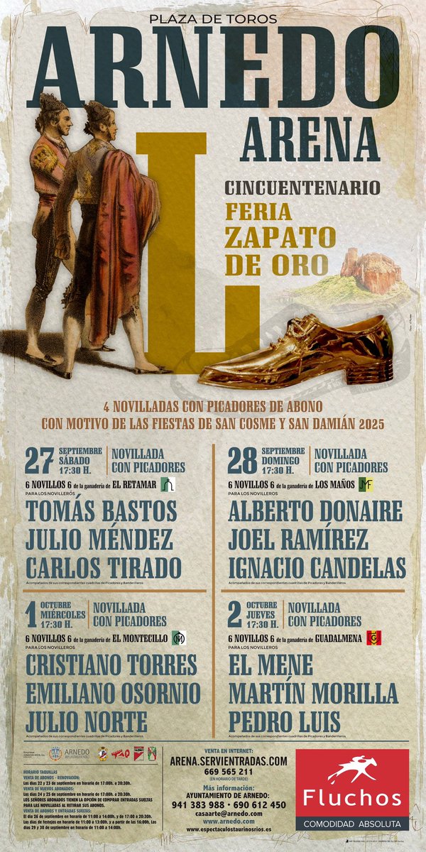 👞El Zapato de Oro presenta el cartel para celebrar sus 50 ediciones. 

ℹ️arnedo.com/noticia/el-zap…