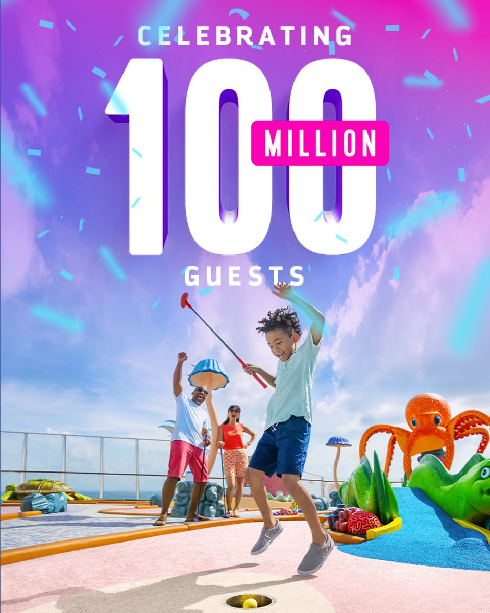 OrlandoChris's tweet image. Congratulations @RoyalCaribbean  made history:  55 years. 28 ships. 100 MILLION GUESTS SAILED!  #Impressive