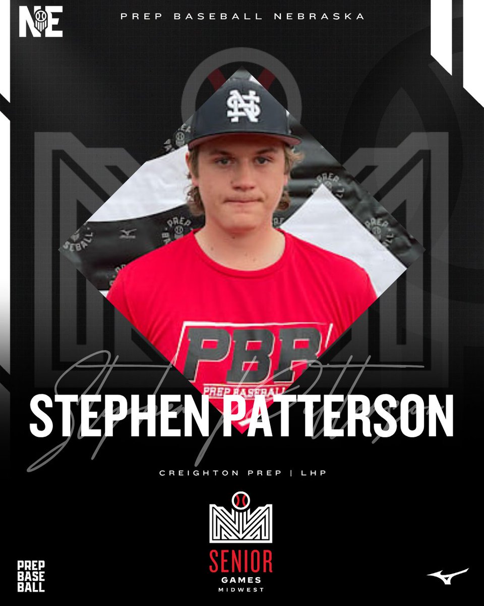 𝐓𝐄𝐀𝐌 𝐍𝐄𝐁𝐑𝐀𝐒𝐊𝐀 +𝟏 ✅

𝙎𝙏𝙀𝙋𝙃𝙀𝙉 𝙋𝘼𝙏𝙏𝙀𝙍𝙎𝙊𝙉 ('26, LHP, Creighton Prep) is set to represent Nebraska at the 2025 Super Senior Games in KC.

👤: loom.ly/erKTg5Q

<a href="/prepbaseball/">Prep Baseball</a> | <a href="/SRPattersonJr/">Stephen Patterson</a>