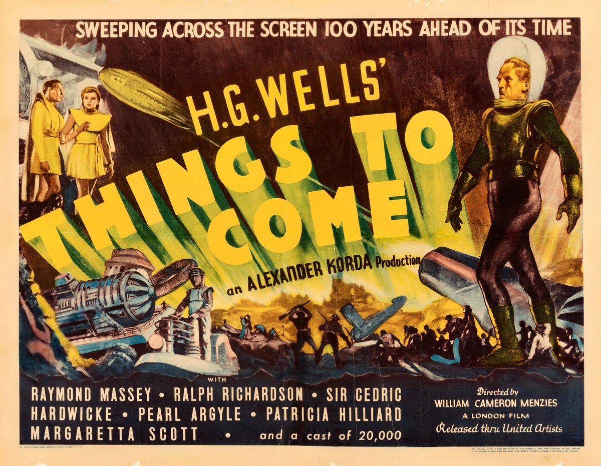 Humanoid History (@humanoidhistory) on Twitter photo British poster for THINGS TO COME, 1936. British poster for THINGS TO COME, 1936.