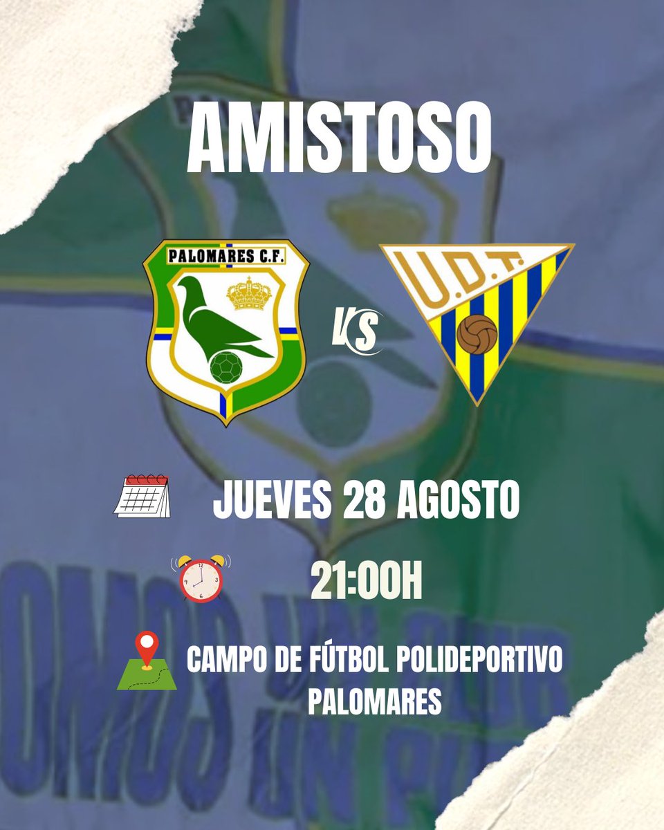 ¡Estos serán los partidos amistosos de nuestra pretemporada! ⚽️👆

✈️Ayamonte C.F 
✈️Almonte Balompié
🏠U.D Tomares (juvenil D.H)
