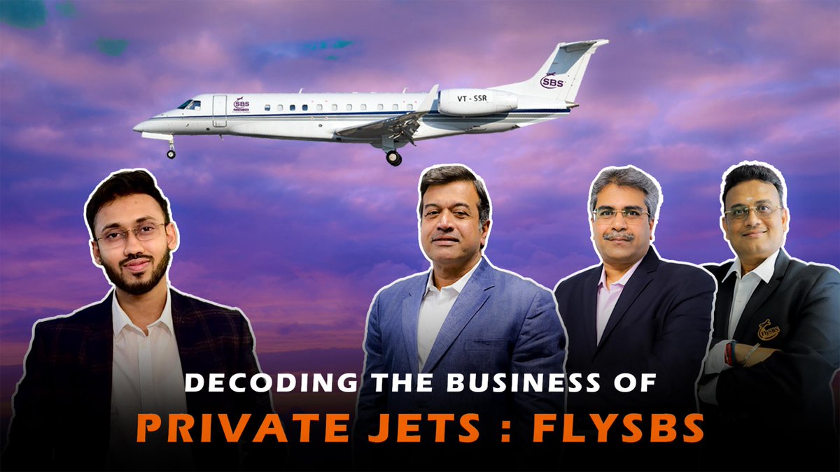 🎙️ Just dropped an exclusive interaction with the management of Flysbs, one of India’s fastest-growing private jet operators now gearing up for its IPO ✈️🚀

A deep dive into Flysbs business model, market opportunity, fleet expansion, and what makes them stand out 🧵

1️⃣ What is