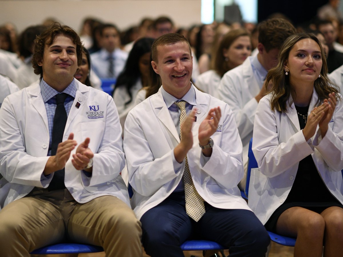 KU Medical Center (@kumedcenter) on Twitter photo First-year <a href="/KUMedicine/">KU School of Medicine</a> students began their journeys in medicine last week with a series of orientation activities, culminating in the traditional White Coat Ceremony. Learn more about the Class of 2029: bit.ly/3GRNPUx First-year <a href="/KUMedicine/">KU School of Medicine</a> students began their journeys in medicine last week with a series of orientation activities, culminating in the traditional White Coat Ceremony. Learn more about the Class of 2029: bit.ly/3GRNPUx