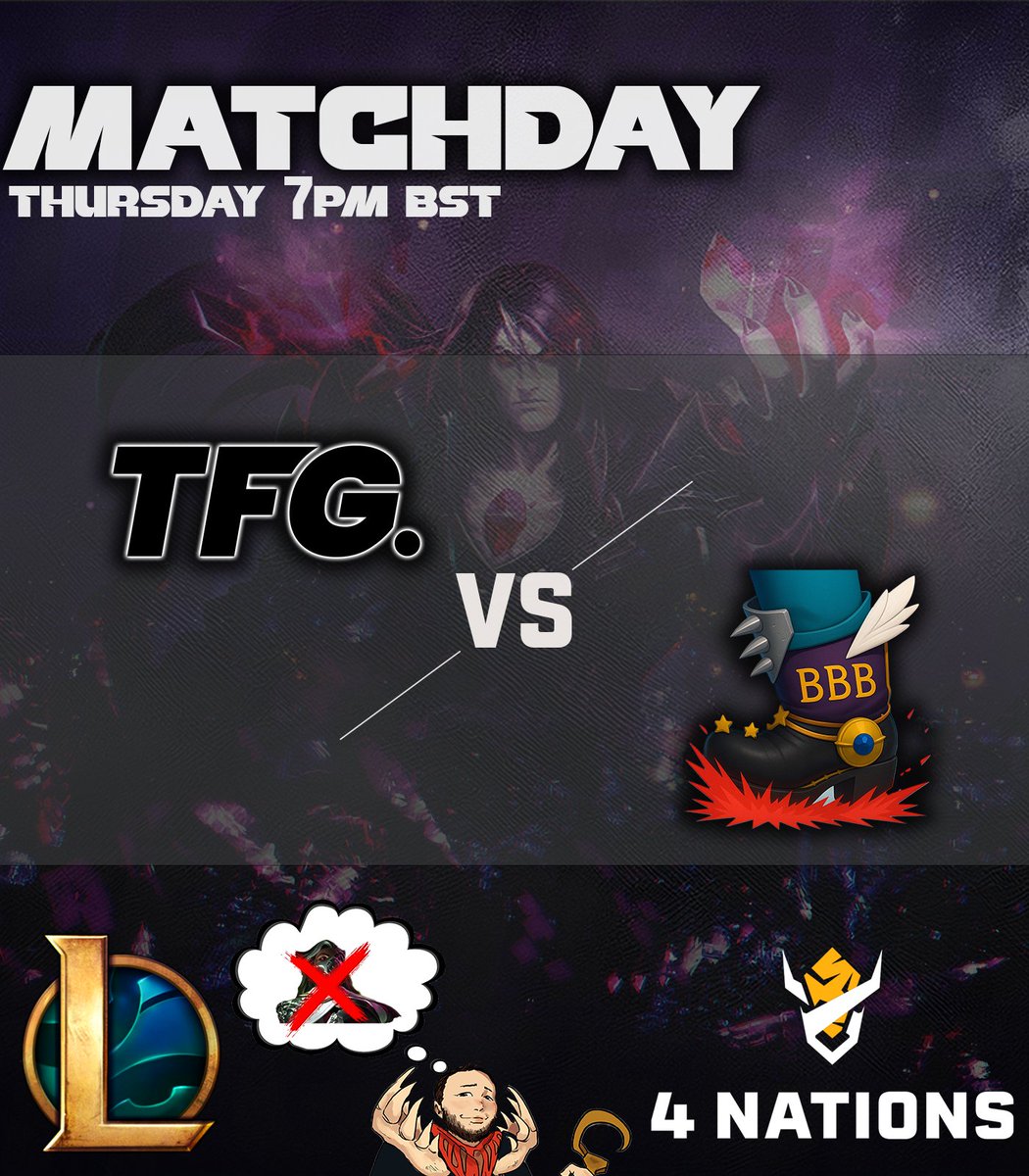 Week 2 - Game 4
Tonight we play against Big Booty Boys at 7pm BST

Can we make it 8-0?

POV Streams 
Wurstman - twitch.tv/derbayrischewu…
PinGun - twitch.tv/p1ngun