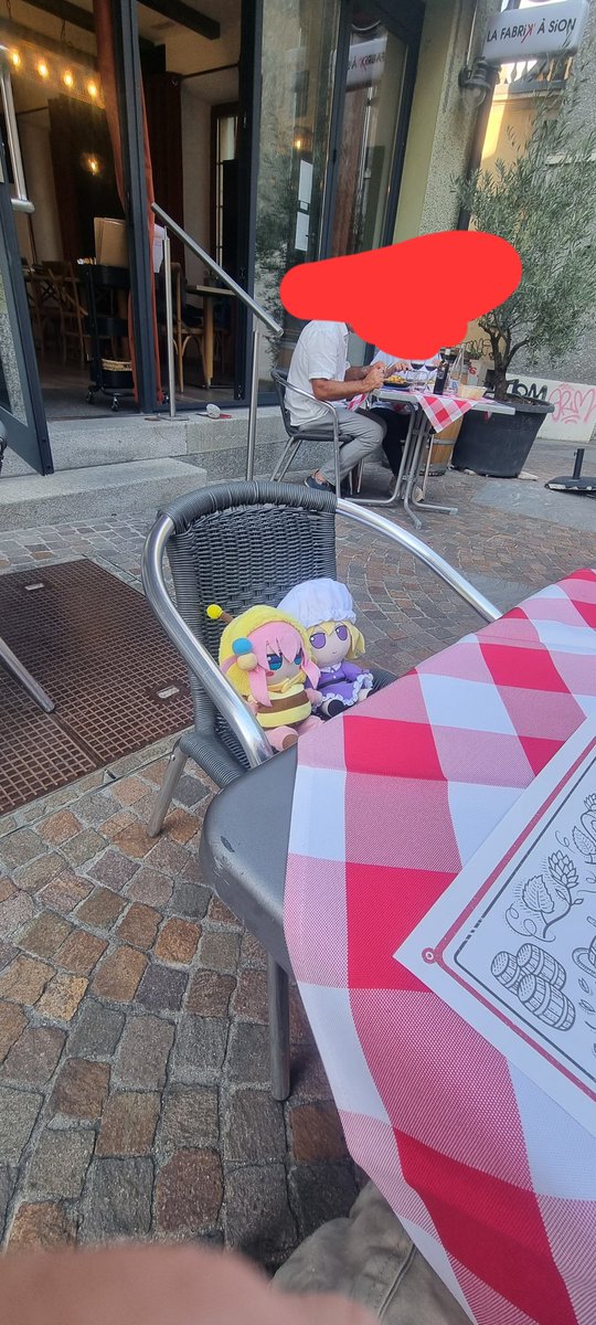 The waiter asked if I needed a chair for the babies