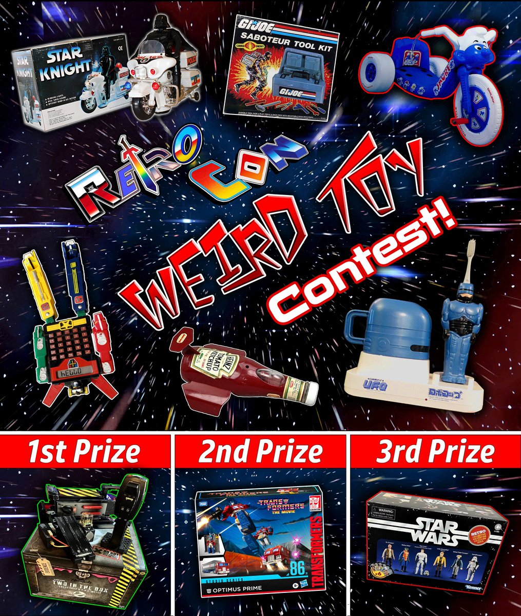 Show off your weird toys and win awesome prizes at the Retro Con 2025 Weird Toy Contest!

Full info here:

retrocons.com/2025/07/31/ret…