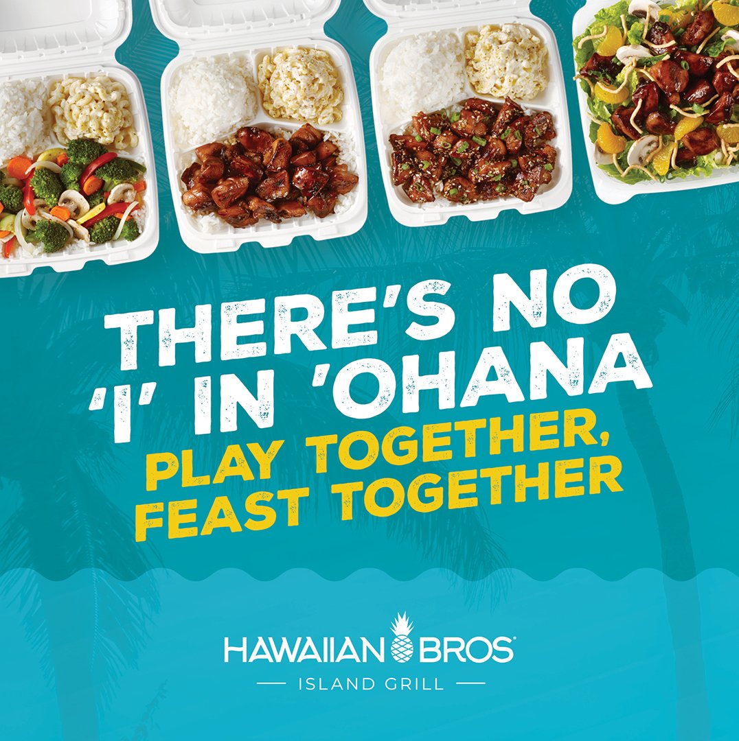 After the game, treat your team to island-inspired flavors everyone loves. Like Huli Huli Chicken marinated in teriyaki sauce, Luau Pig with slow roasted Kalua Pork, or refreshing Dole Soft Serve®. Menu and locations at postly.click/jYD
Mahalo!