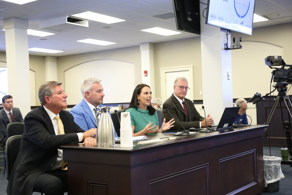 This morning, Kentucky Chamber President and CEO <a href="/AshliWatts/">Ashli Watts</a>, <a href="/KyEdandLabor/">Kentucky Education and Labor Cabinet</a> Secretary Jamie Link, <a href="/CEDkygov/">Kentucky Cabinet for Economic Development</a> Secretary Jeff Noel, and <a href="/KCTCS/">KCTCS</a>'s <a href="/PresQuarles/">KCTCS President Ryan Quarles</a> testified before the Interim Joint Committee on Economic Development and Workforce Investment to share outcomes from