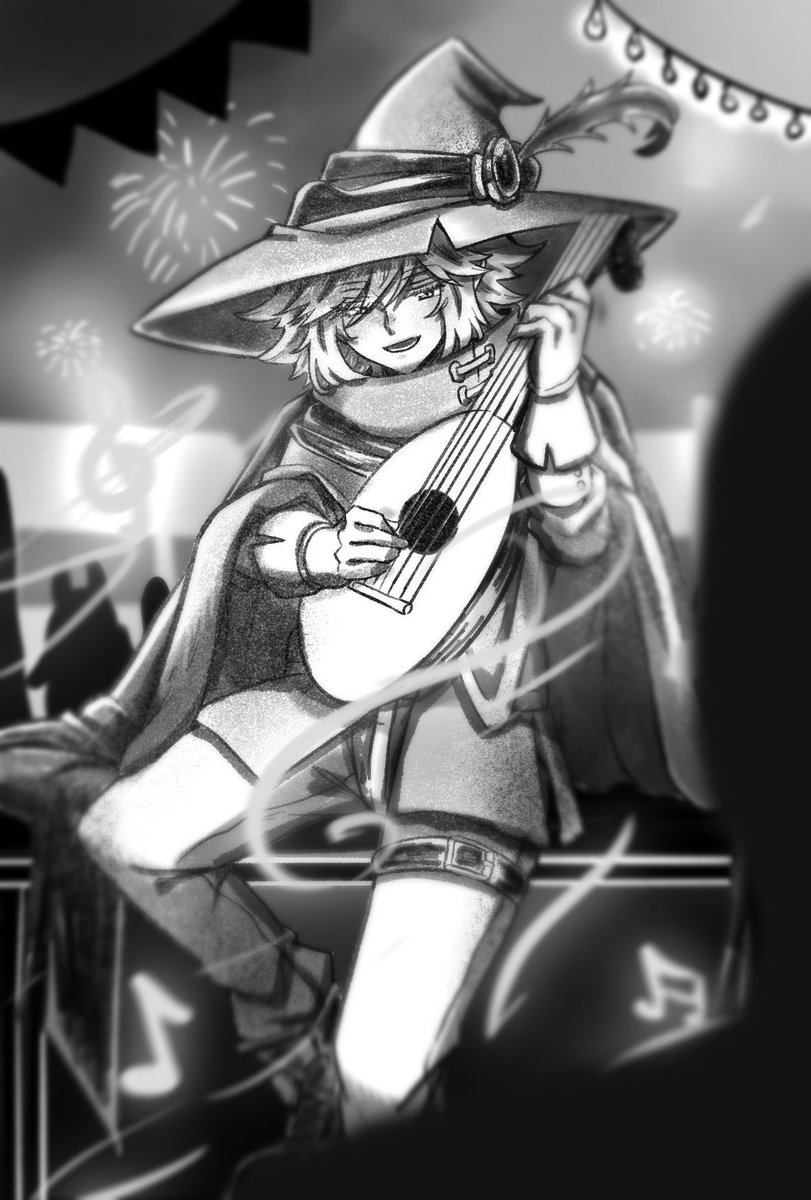 #MPC5event2
((ย้อนหลัง))

[โกงเวลา ]

เสียงของเครื่องดนตรีบางอย่างที่ดูต่างไปจากเสียงของเครื่องดนตรีจากเวทีหลักดังขึ้นจาก ชายหนุ่มชุดเขียวกำลังเช่นเปิดหมกบรรเลง‘ลูท’ เป็นทำนองดนตรี ดนตรีมีความพื้นบ้านและไพเราะไม่น้อย 

“~~”

คุณที่ผ่านเข้ามาฟังจะ…?

&gt;[+ได้เลยคับ]