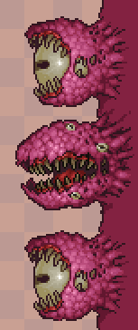 jack black, playing the terrarian: this is, the wall of flesh ...!   #terraria #pixelart