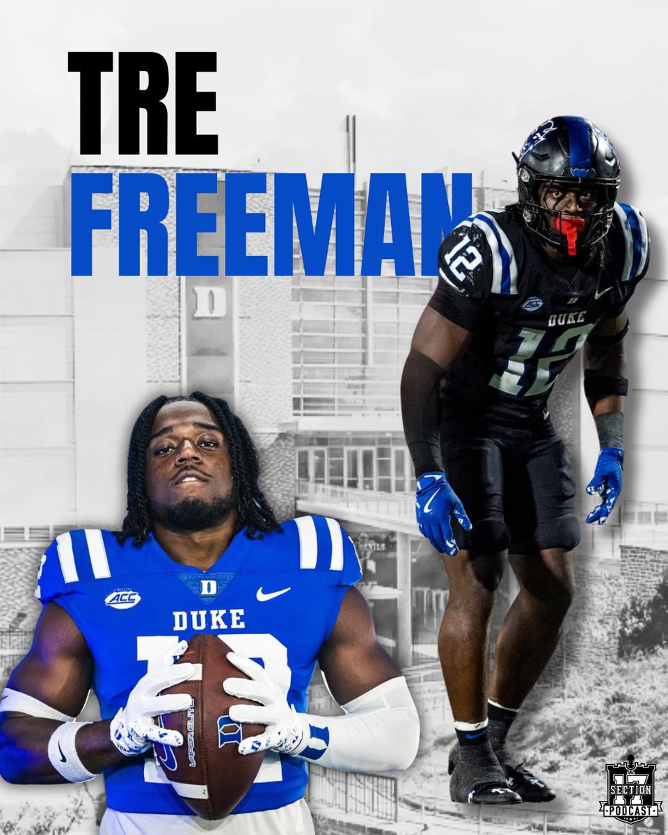 Senior leadership is vital in that LB room. Tre Freeman is THE guy who embodies that for Duke. <a href="/iam_AF12/">Anthony (Tre) Freeman III</a>