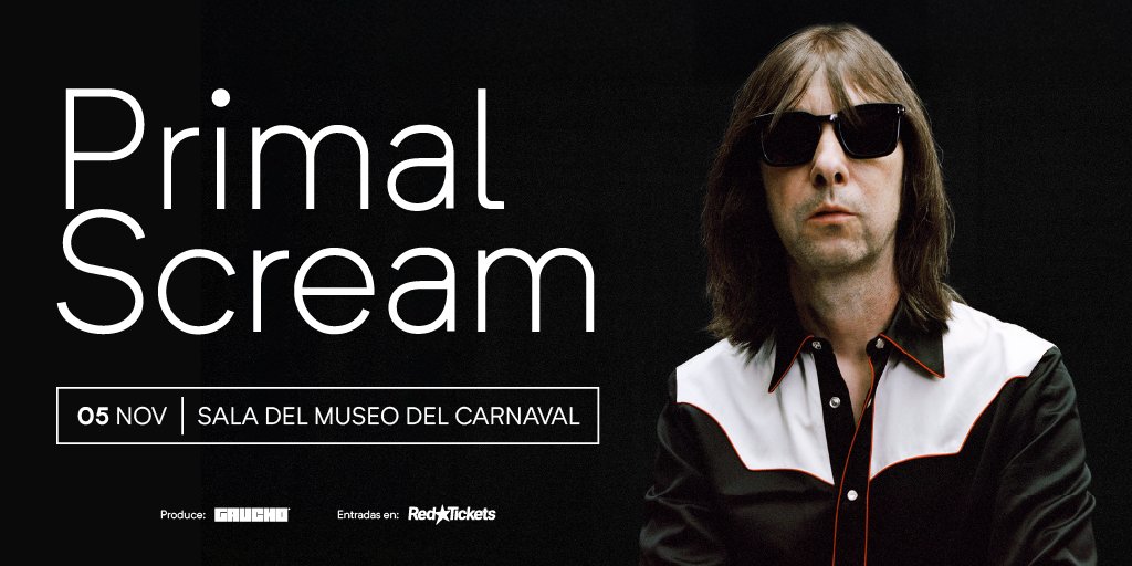 Danilo A Sueiro (@daniloasueiro) on Twitter photo ¡Primal Scream en vivo en Montevideo!
Este 5 de noviembre, una de las bandas más influyentes del Reino Unido llega a Montevideo para un show único.
Entradas a la venta desde el 5 de agosto a las 10:00 por <a href="/RedTicketsUY/">RedTickets Uruguay</a> ¡Primal Scream en vivo en Montevideo!
Este 5 de noviembre, una de las bandas más influyentes del Reino Unido llega a Montevideo para un show único.
Entradas a la venta desde el 5 de agosto a las 10:00 por <a href="/RedTicketsUY/">RedTickets Uruguay</a>