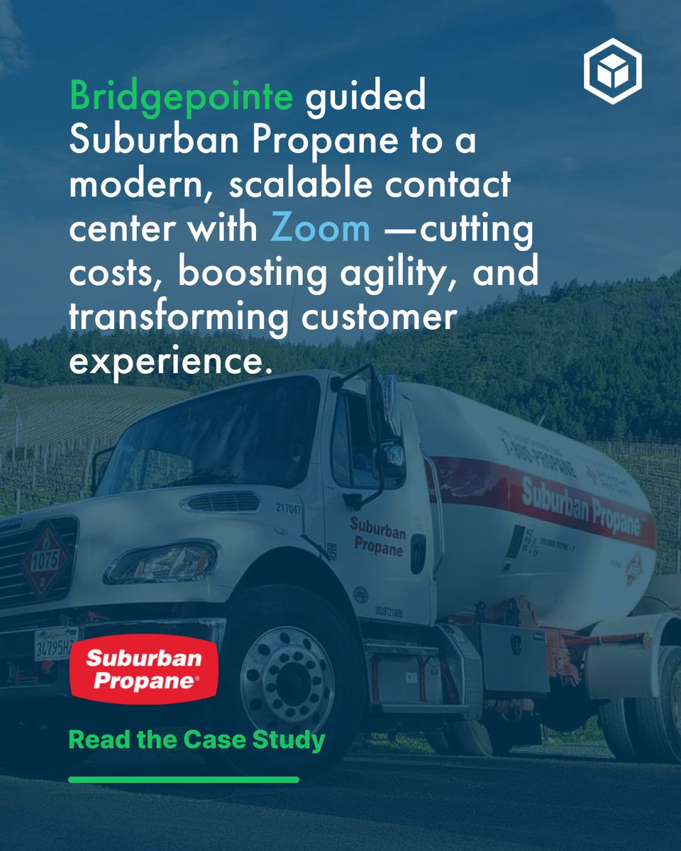 Outdated systems. Seasonal demand spikes. Fragmented tools. That’s where Suburban Propane started. After partnering with Bridgepointe and Zoom, they transformed their contact center into an agile, AI-powered operation.  

Check out how they did it: bit.ly/4lUX3P5