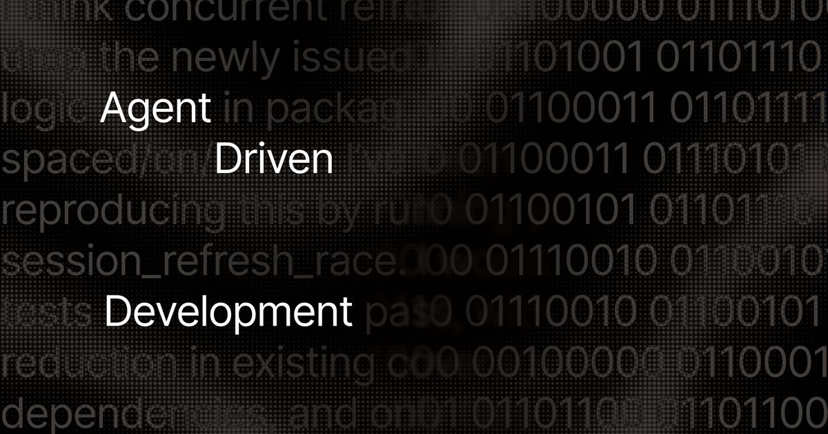 HOW TO BUILD SOFTWARE WITH AGENTS

An introduction to Agent Driven Development.

When used correctly, AI agents provide massive leverage for software developers. Most devs know this and want to adapt their workflows to get the most out of agents.

Yet a question has been left