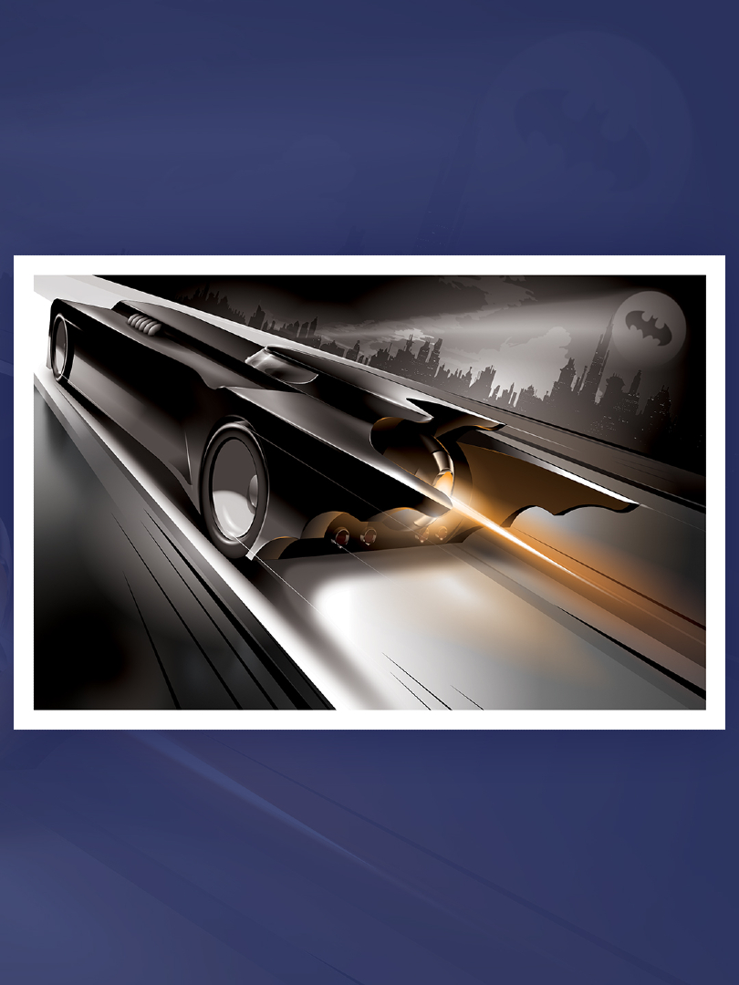 "TAS Batmobile" by Craig Drake

SDCC Releases
Available Now!

@herocomplexgallery
@craigdrakedesign

hcgart.com/sdcc25
