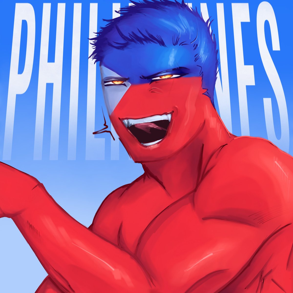 ElBigBlueBoss's tweet photo. Phil (Again, omg) 

#countryhumans #countryhumansphilippines https://t.co/c9s9wWNcur