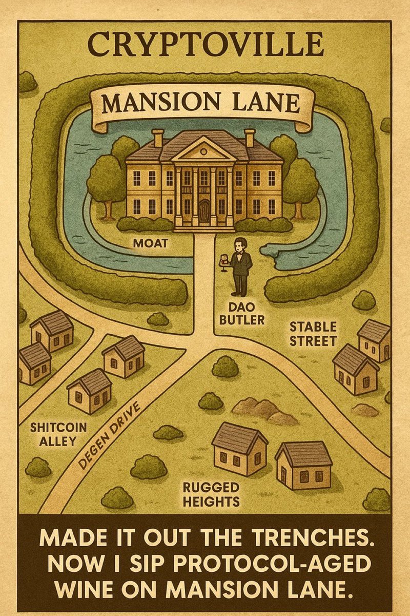 I started at the very bottom of the crypto streets…

🚧 Rugpull Road – Watched devs vanish overnight, leaving us holding empty bags.
💩 Shitcoin Street – Meme after meme, promises of “next 100x,” all ending in smoke.
😭 Bagholder Boulevard – Sat in chatrooms with other dreamers,