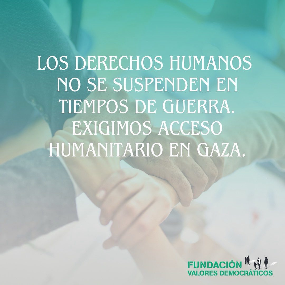 En medio del conflicto, exigimos que se respete el derecho internacional humanitario y se garantice el acceso de ayuda a la población civil en Gaza. <a href="/FundlaCaixa/">Fundación ”la Caixa”</a> <a href="/FVDemocraticos/">Fundación Valores Democráticos</a> 
# #DerechosHumanos #PorLaPaz #TuVozImporta