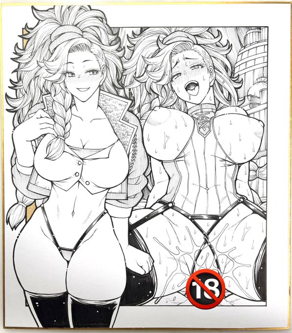 通常サイズ色紙、版権モノ完成した(夏コミで販売予定) 