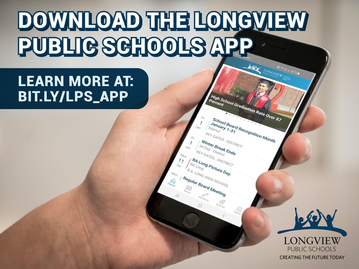 Stay in touch with Longview School's App!
Learn more here: bit.ly/LPS_App