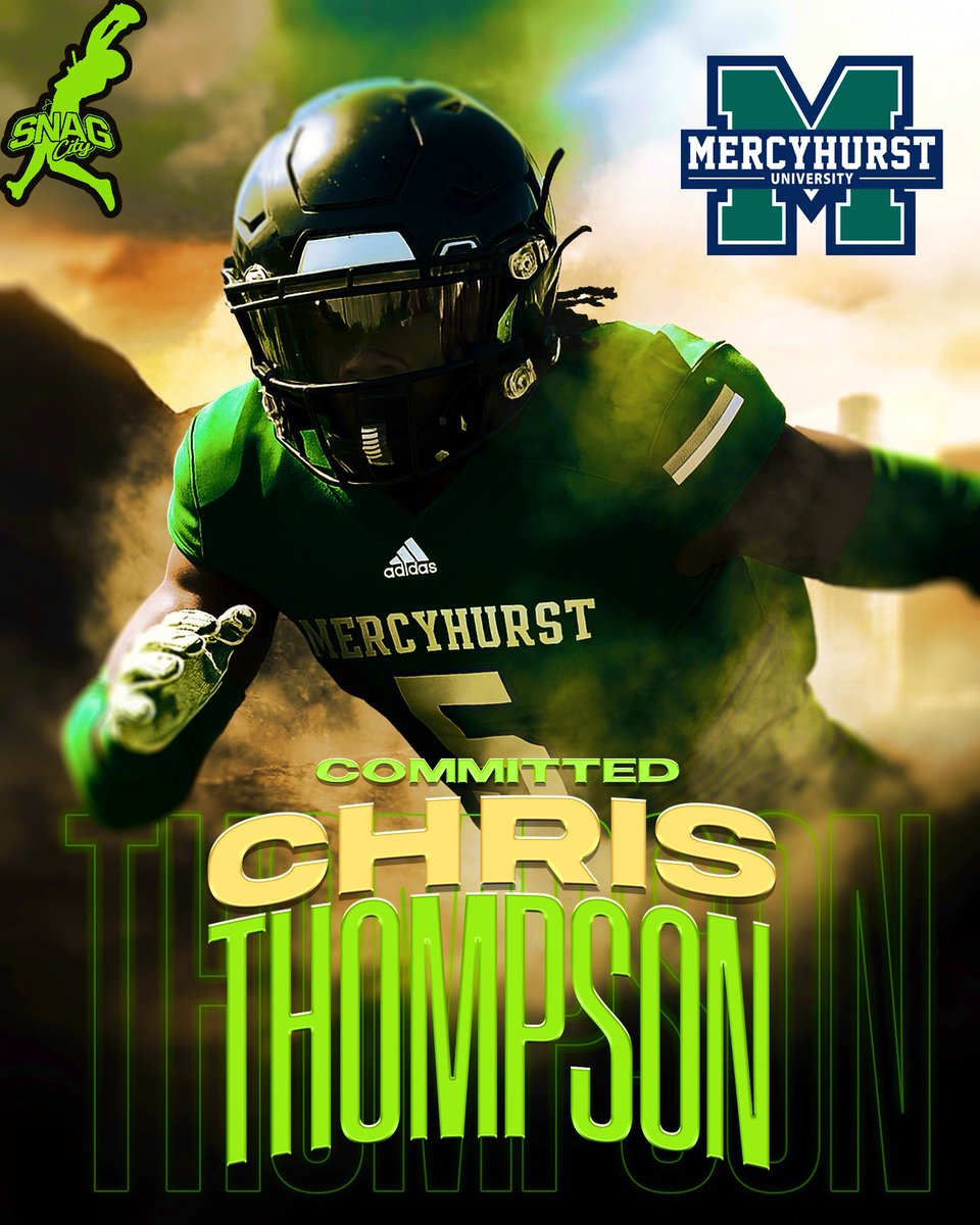 FROM D2 TO D1⭐️
ALL CONFERENCE DB CHRIS THOMPSON(<a href="/thompson_chris7/">Chris Thompson</a> ) HAS COMMITTED TO MERCYHURST UNIVERSITY(<a href="/MercyhurstFB/">Mercyhurst Football</a> ). 
#SnagCityAthlete