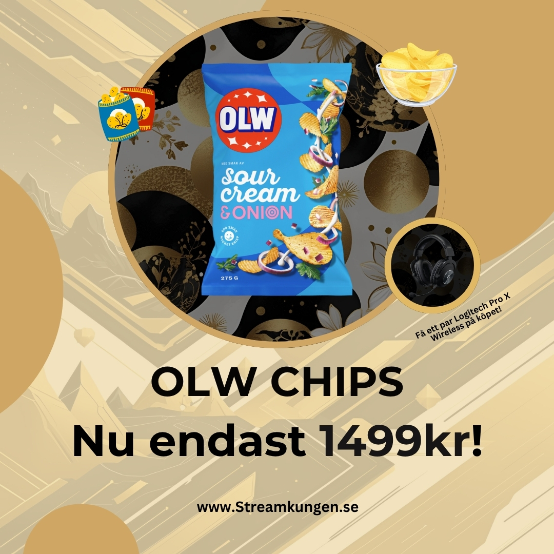 streamkungen's tweet photo. DAGENS SUPERDEAL 🔥
Chips är gott, eller hur? Vad sägs om att beställa hem en påse rakt ner i brevlådan?
Just nu bara 1499kr, helt galet billigt!
https://t.co/HsLsu7jTCu
#chips #olw #streamkungen #gaming #gamer #logitech #headset #fredagsmys #influencer #streamer #twitch https://t.co/9VchJXIUI7