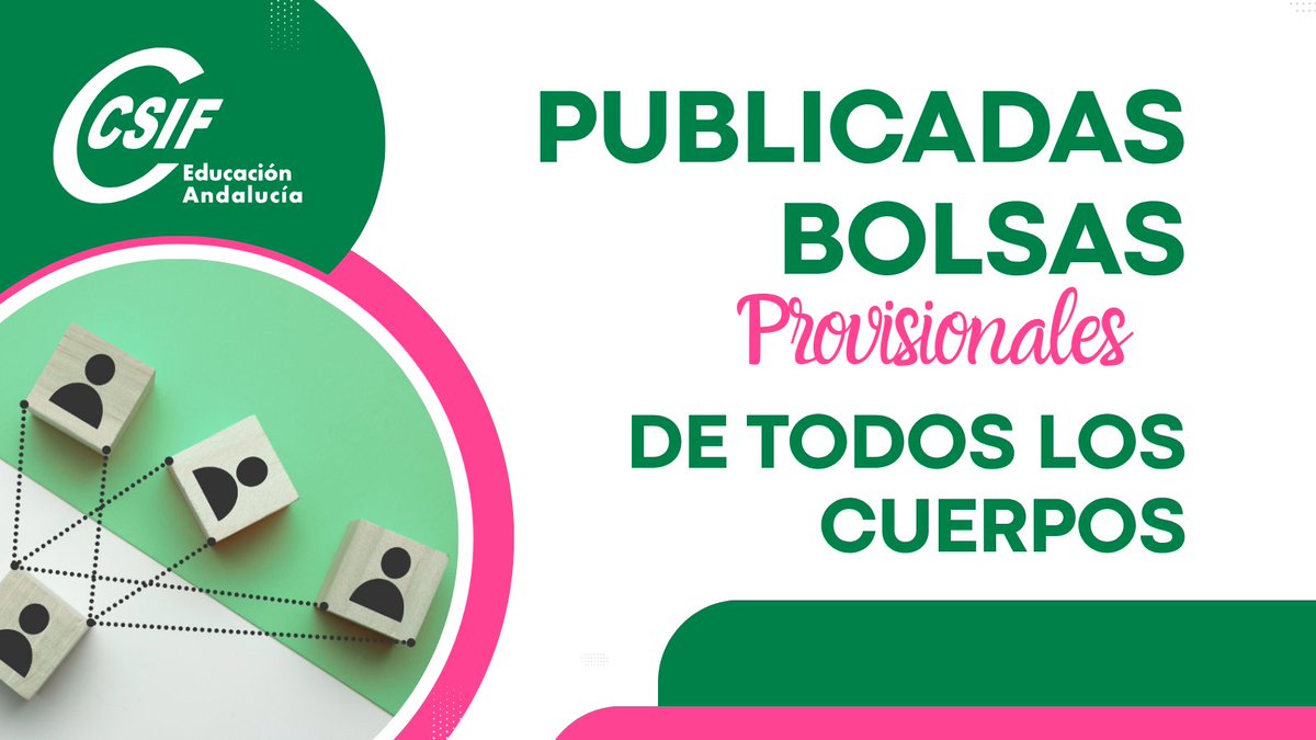 🖥️🖥️ PUBLICADAS CON CARÁCTER PROVISIONAL LAS BOLSAS DE TODOS LOS CUERPOS: Maestros, secundaria, PESFP, EOI, ERE y catedráticos.

🗓️ El plazo de alegaciones es del 1 al 7 de agosto, ambos inclusive

ℹ️ Consulta, alegaciones y más información👇🏼👇🏼👇🏼
csif.es/es/articulo/an…

💚 CSIF