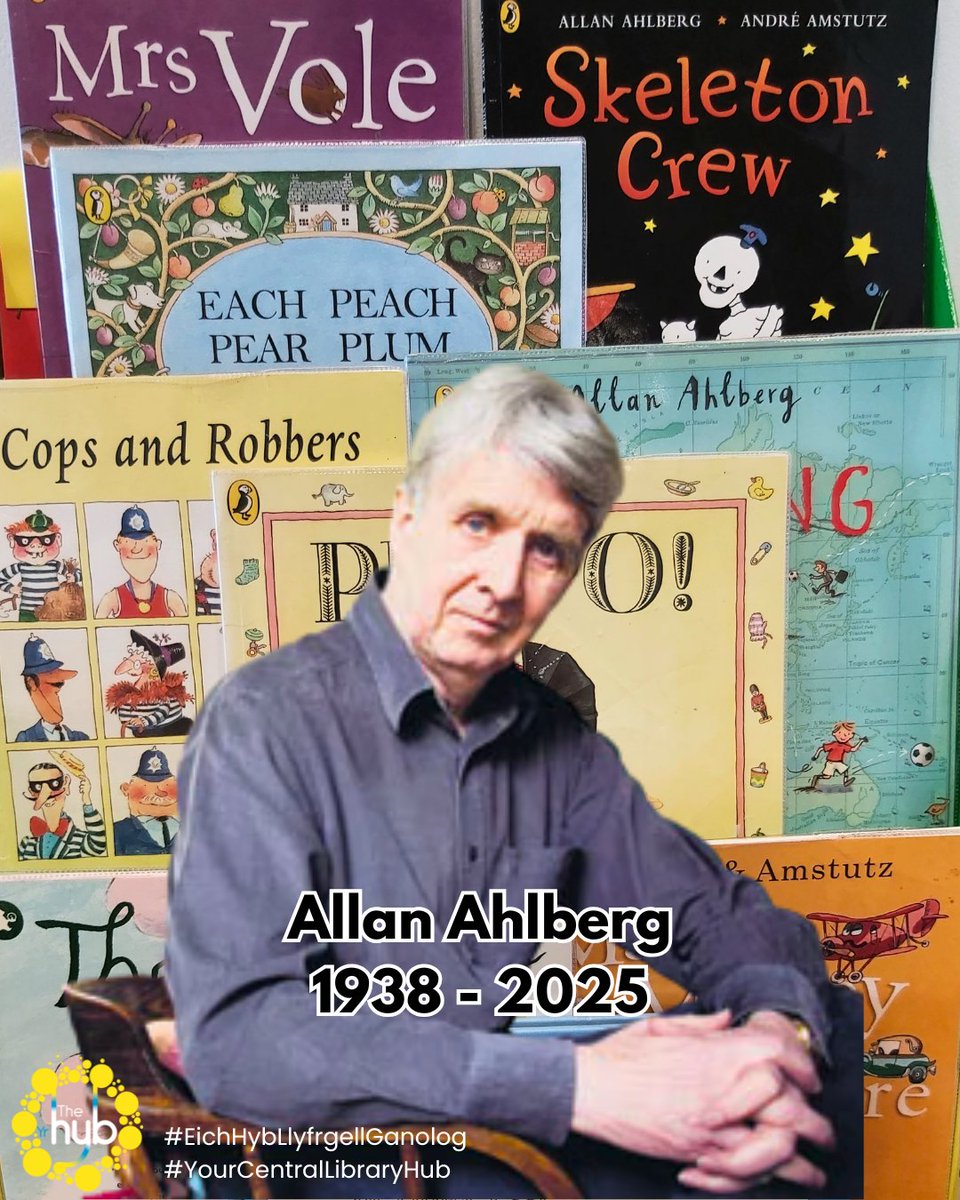 Rydym yn drist iawn o glywed am farwolaeth yr awdur rhyfeddol Allan Ahlberg, a roddodd foddhad i genedlaethau o blant (ac oedolion) gyda chymeriadau lliwgar ac odlau cyflym.

#AllanAhlberg