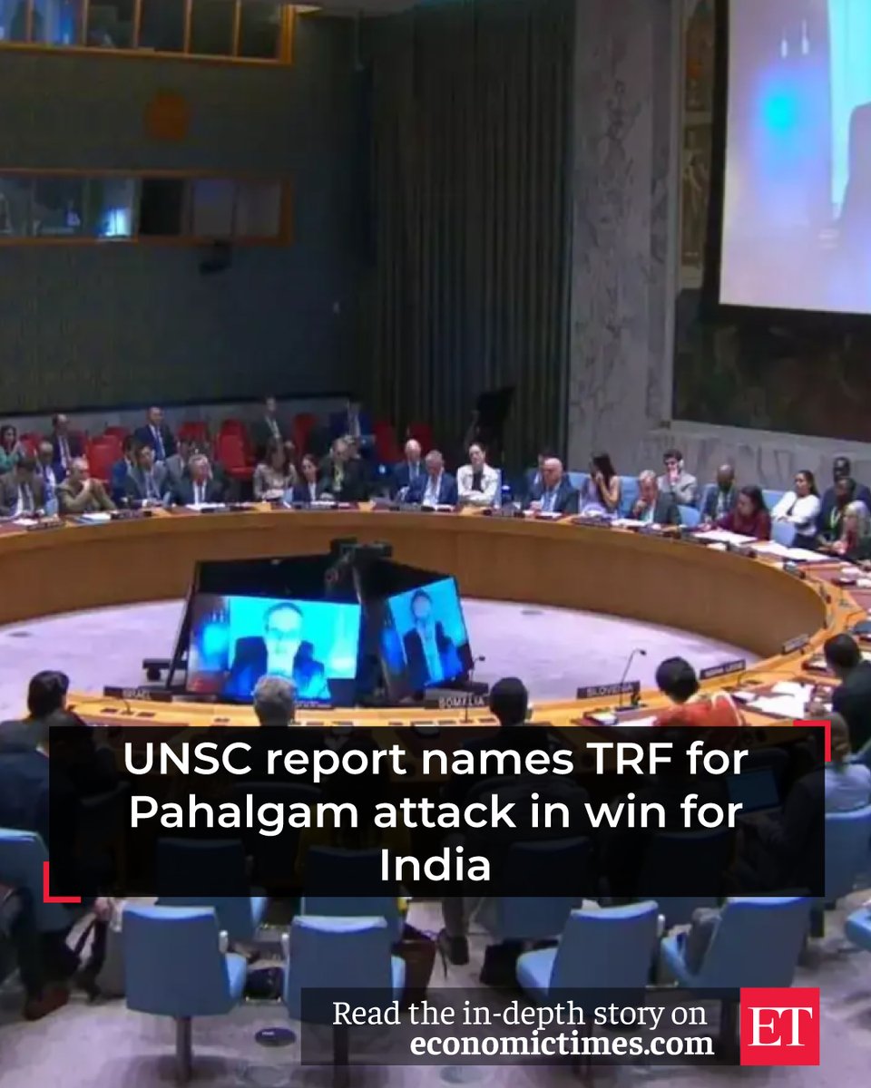 🎯🇺🇳 Big diplomatic win: UNSC report officially names TRF for Pahalgam attack ⚖️ India’s global fight against terror gets a major boost with international backing finally on paper 📜 Will this raise pressure on cross-border terror networks?
Full Report Here 👉