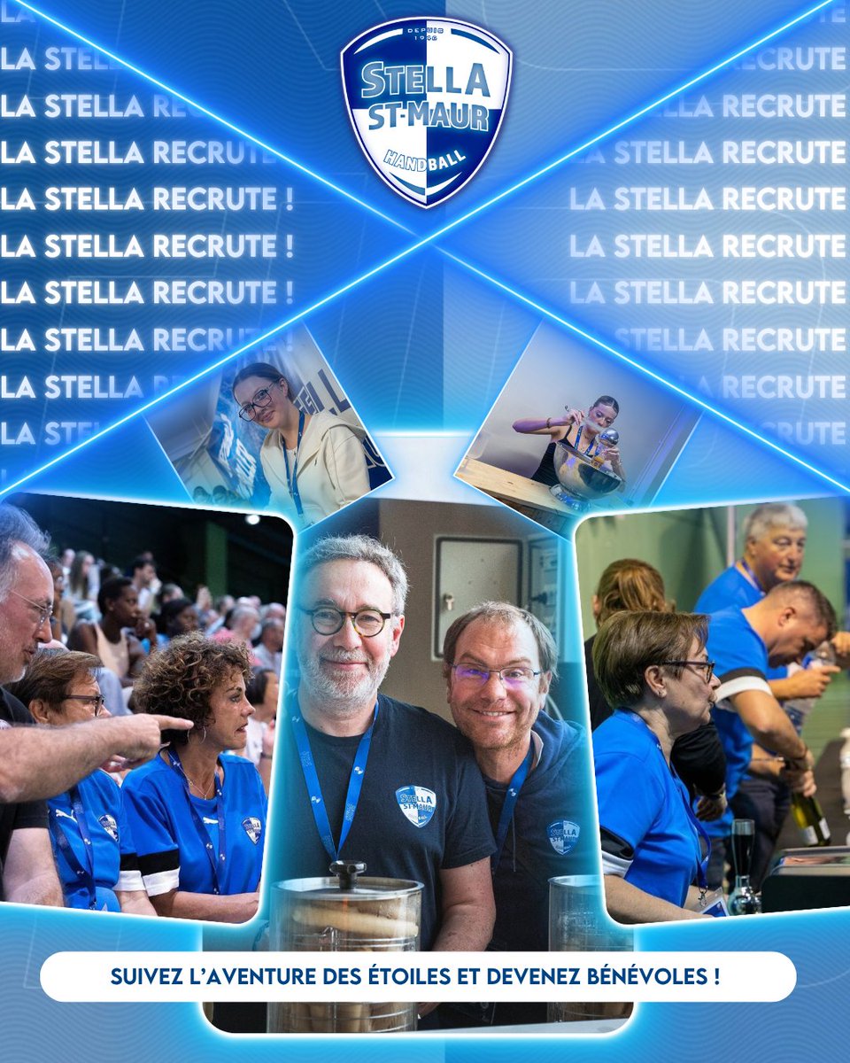 La Stella Saint-Maur Handball lance sa nouvelle campagne de recrutement bénévole pour la saison prochaine ! ⭐

⬇️ Alors inscrivez vous ⬇️

forms.gle/4aCG3b2pwDubgc…  

C’est le moment de vivre et d'être acteur de cette folle aventure ! 😁

On attend que vous dans les rangs !👌