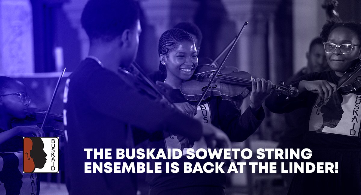 702 (@radio702) on Twitter photo The <a href="/BuskaidSA/">Buskaid South Africa</a> Soweto String Ensemble is back at the Linder! Enjoy talented young musicians performing a mix of classical and local Amapiano music. Special guest, singer Sibongile Mngoma, will perform jazz and rock songs. The program includes pieces from famous composers.
Your The <a href="/BuskaidSA/">Buskaid South Africa</a> Soweto String Ensemble is back at the Linder! Enjoy talented young musicians performing a mix of classical and local Amapiano music. Special guest, singer Sibongile Mngoma, will perform jazz and rock songs. The program includes pieces from famous composers.
Your