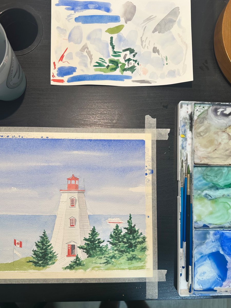 Paintings inspired by my recent trip to Canada 🇨🇦