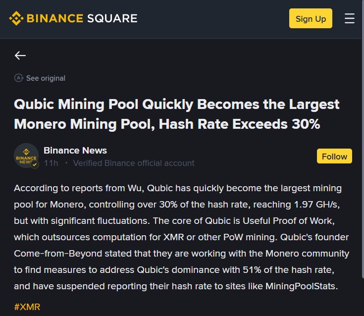 🔥 $QUBIC just made headlines on <a href="/binance/">Binance</a> 
🚨 Could a listing be next?
No confirmation (yet). But the signal is loud.
Get in before the noise becomes the norm.
The Dark Knight doesn’t wait. He acts.