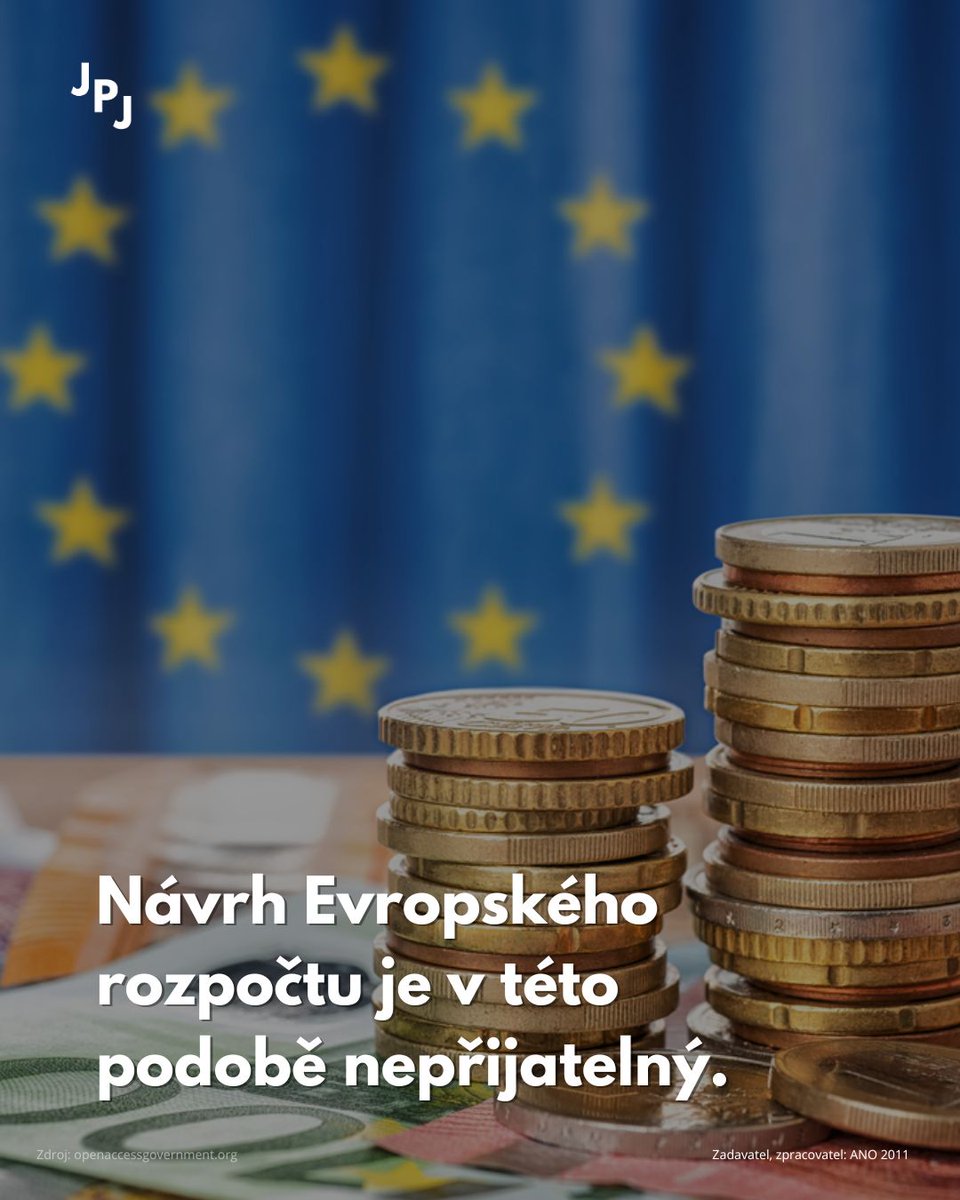 Jaroslava Pokorná Jermanová (@jermanovastkraj) on Twitter photo Návrh Evropského rozpočtu je v této podobě nepřijatelný. Centralizuje moc do Bruselu a dává větší pravomoci Evropské komisi. Pro Česko by znamenal více administrativy a větší riziko, že se peníze nepodaří vyčerpat. Jejich rozdělování bude více podléhat politickým zájmům. Návrh Evropského rozpočtu je v této podobě nepřijatelný. Centralizuje moc do Bruselu a dává větší pravomoci Evropské komisi. Pro Česko by znamenal více administrativy a větší riziko, že se peníze nepodaří vyčerpat. Jejich rozdělování bude více podléhat politickým zájmům.