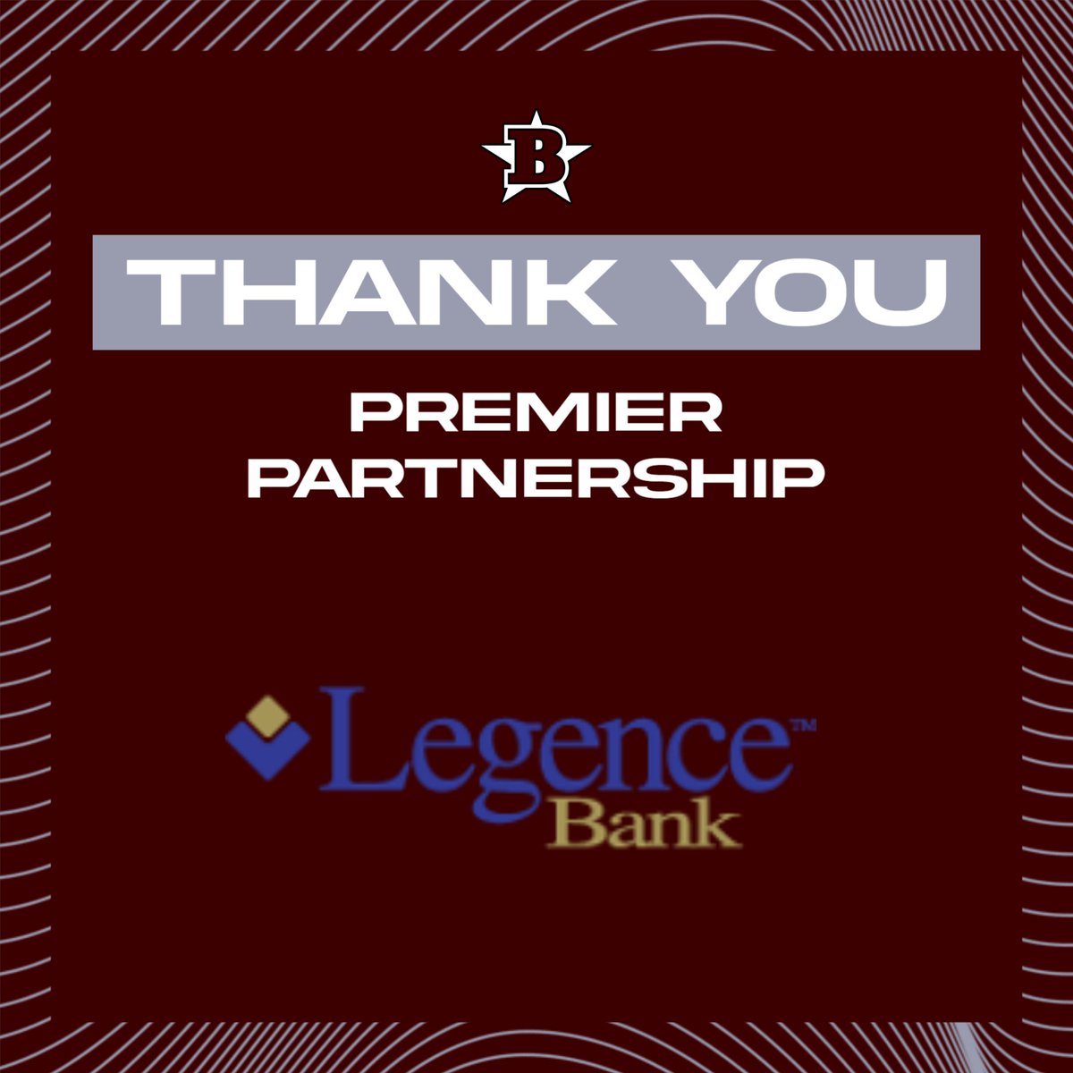 Thank you Legence Bank! A Premier Partner with BCHS!