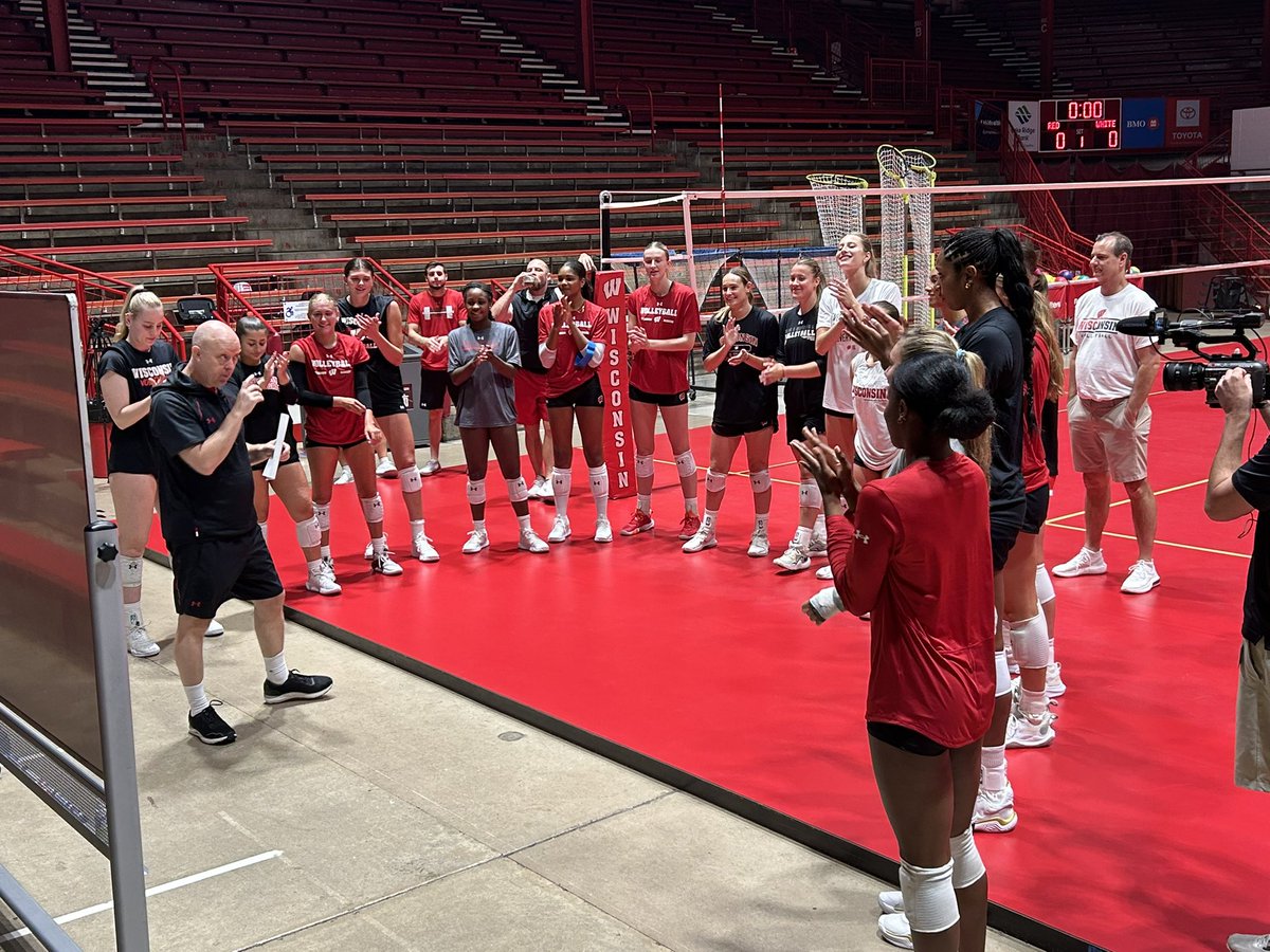 Dennis Punzel (@dennispunzel) on Twitter photo Happy New Year! <a href="/BadgerVB/">Wisconsin Volleyball</a> ready for first practice of the season. For many, their first as a Badger. Happy New Year! <a href="/BadgerVB/">Wisconsin Volleyball</a> ready for first practice of the season. For many, their first as a Badger.