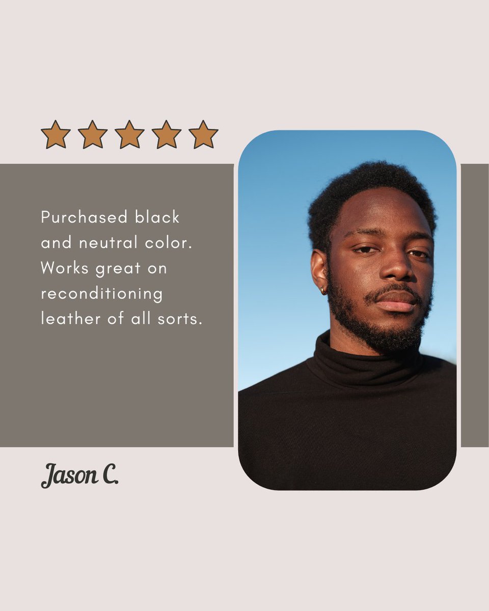 URAD43238635's tweet image. Big shoutout to Jason C. for this awesome review! 🙌

"Purchased black and neutral color. Works great on reconditioning leather of all sorts."

 #neutralcolor #formerglory #leatherconditioner #leathergoods