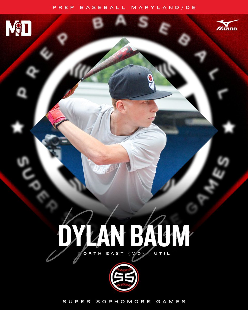 PrepBaseballMD's tweet photo. 🚨 East Coast Super Sophomore Games 🚨

📝 Roster Preview

Dylan Baum (North East) is 🔒 in to represent Team Maryland at the #ECSS25 at the University of North Carolina.

Profile 👉 https://t.co/VsCKSTU3eV

@DBaum2028 https://t.co/rmZBkzzoJ8