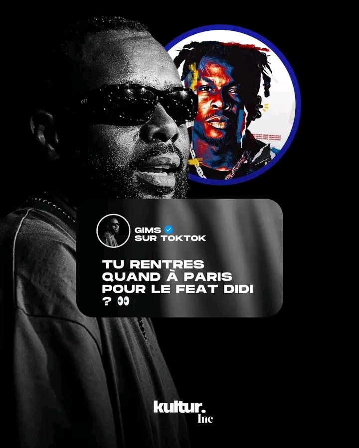 OmepieuJr225's tweet photo. Incroyable @GIMS  réagi au teaser du titre DD de @Didibofficial ⏳
Un feat dans le viseur c'est incroyable 🚨🚨🚨🚨🚨🚨
@LEGUCCI13 @team_doue @Cristiano https://t.co/wj7oBQ5LM3