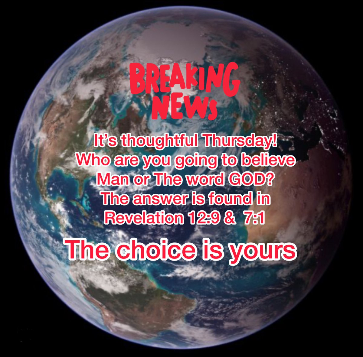 After spending time in prayer and reading the Bible, I came to a powerful realization, we’ve been misled our entire lives. Don’t take my word for it. Read those two scriptures for yourself and let them challenge your thinking. Remember, a circle doesn’t have four corners.🤔
