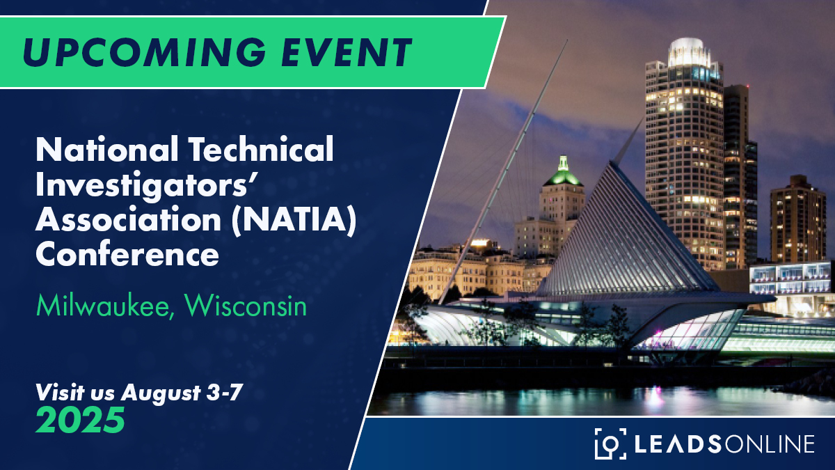 We’re headed to Milwaukee for the National Technical Investigators’ Association Annual Training Conference &amp; Technology Exhibition! See you there! 

ow.ly/bepk50WbTXN 

#NATIA #TradeShow #Networkign #Conference #LeadsOnline #Investigations