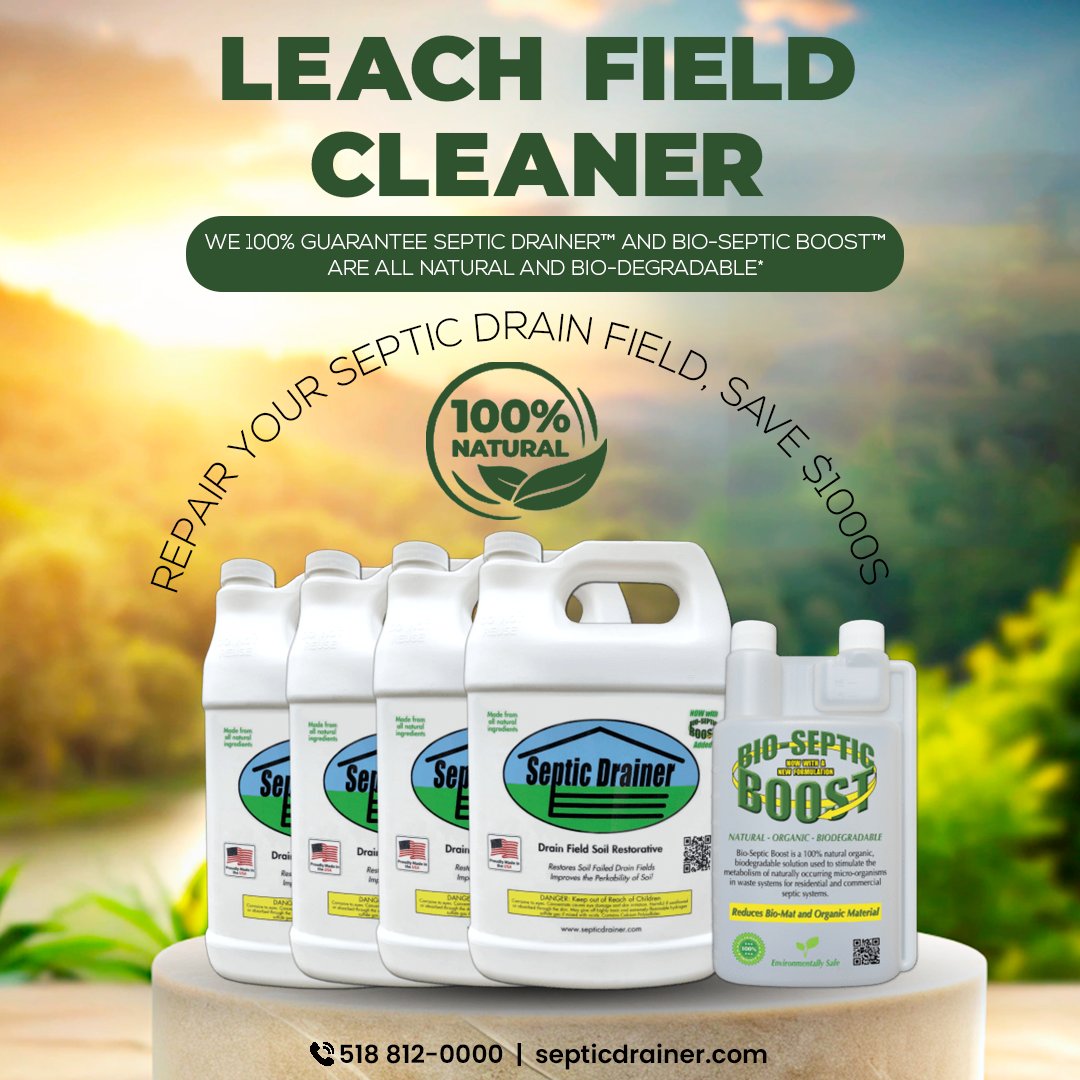 Enzymes won’t fix compacted soil—Septic Drainer will. It breaks sodium-bound soil to restore leach field flow. Boost results with Bio-Septic Boost. Use SDFMkit for maintenance or SDRkit for repair. Real results, right at the root.
👉 septicdrainer.com

#SepticDrainer
