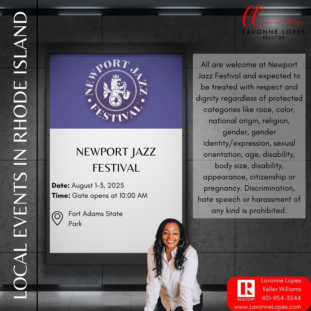 sellrhodeisland's tweet photo. Newport Jazz Festival

Click the sociatap link in my bio to connect and learn more.⁠

🔗https://t.co/mDvO7VtYVg⁠

#rhodeislandrealestate #rhodeislandrealtor #HomeDreams #FutureGoals #HousingMarket #FirstTimeHomebuyer #RealEstateExpert #HomeOwnership #RealEstateGoals https://t.co/0JpeCg966l