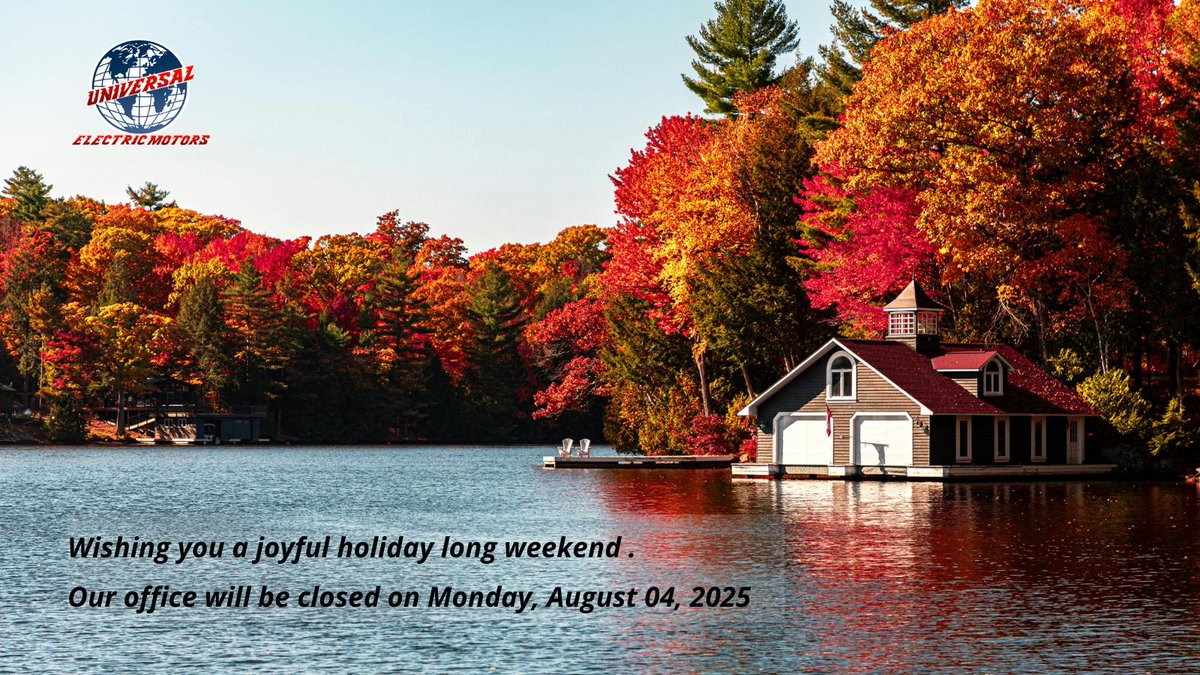 UEM_ca's tweet photo. Happy Long weekend!🎊 #uem #eletric #motors #ontario #longweekendvibes #thursdaymotivation#mississauga https://t.co/Kw0EsHvAwP