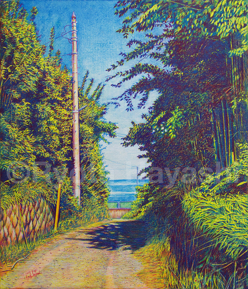 色鉛筆画　絵画　「Remember When」 抽象色鉛筆画「忘れなくていいよって自分を肯定できた」 絵画