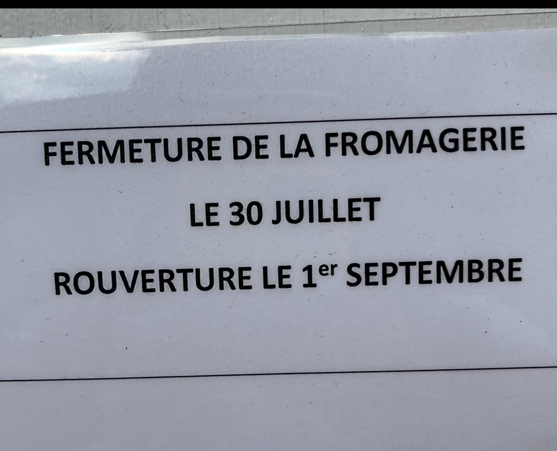It is *checks watch* August in France:
