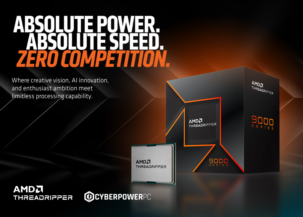 CyberPowerPC_UK's tweet image. The new @AMD Ryzen Threadripper 9000 Series is here.
Built for serious workloads. No compromises.

Explore now: cyberpowersystem.co.uk/page/amd/threa…

#AMD #Threadripper9000 #Workstation #CyberPowerUK